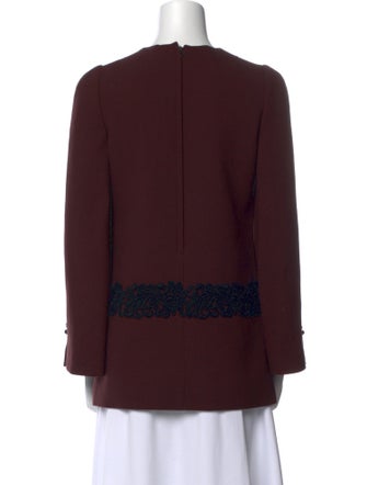 Dolce & Gabbana Floral Print Crew Neck Blouse