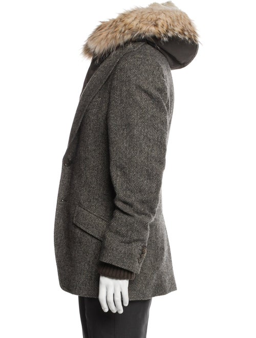 Dolce & Gabbana Virgin Wool Printed Parka