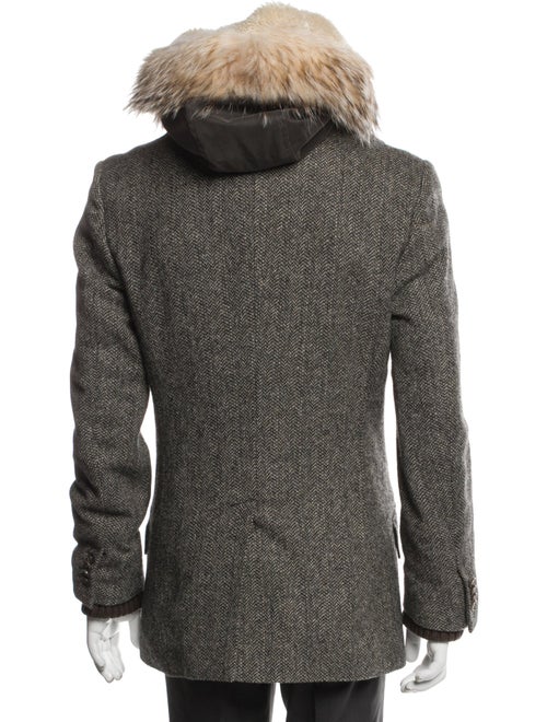 Dolce & Gabbana Virgin Wool Printed Parka