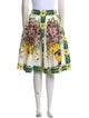 Dolce & Gabbana Floral Print Knee-Length Skirt