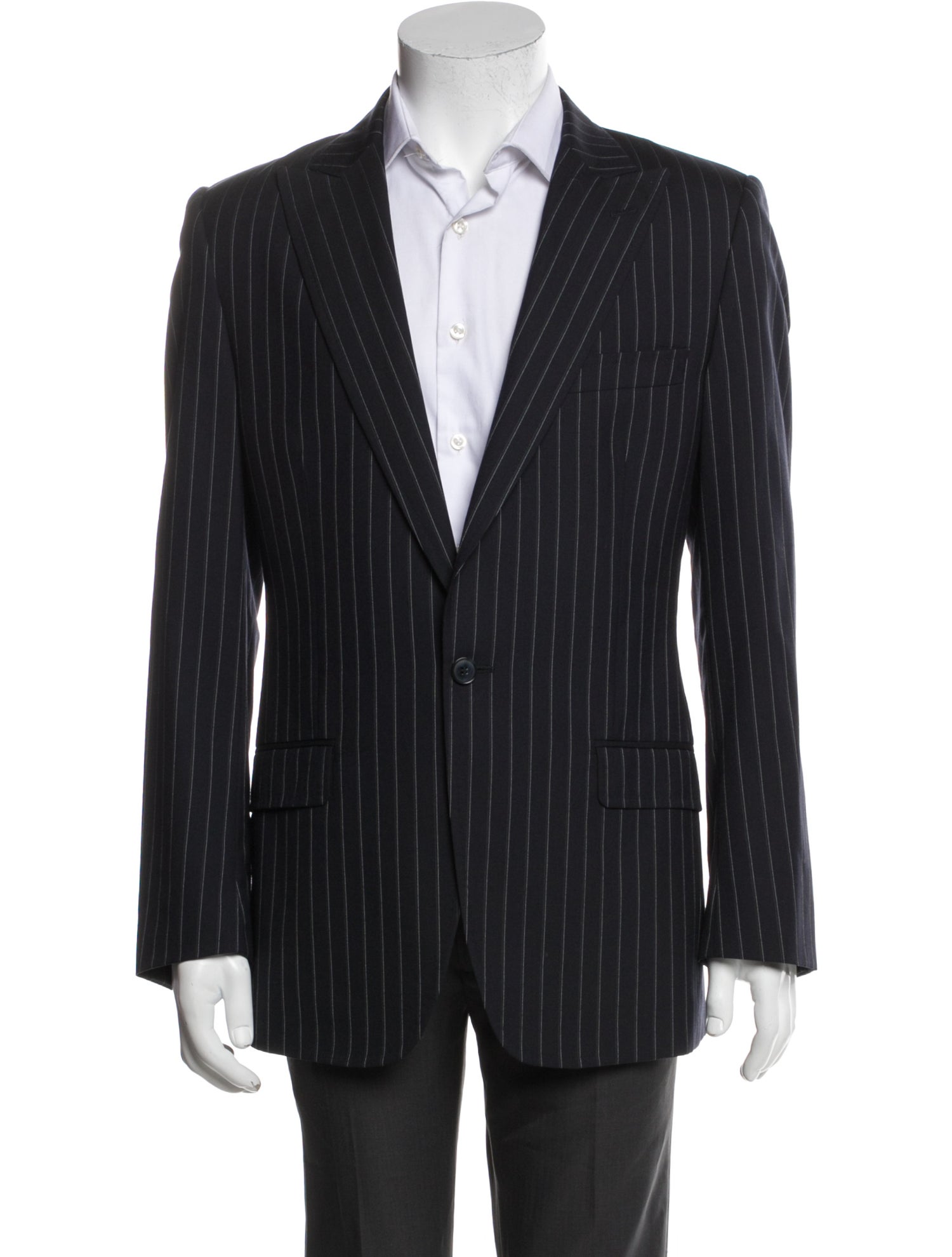 Dolce & Gabbana Virgin Wool Striped Blazer