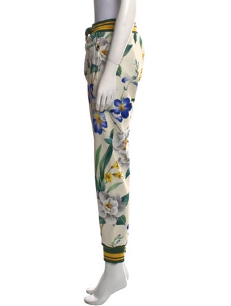 Dolce & Gabbana Floral Print Skinny Leg Pants