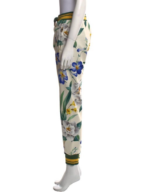 Dolce & Gabbana Floral Print Skinny Leg Pants