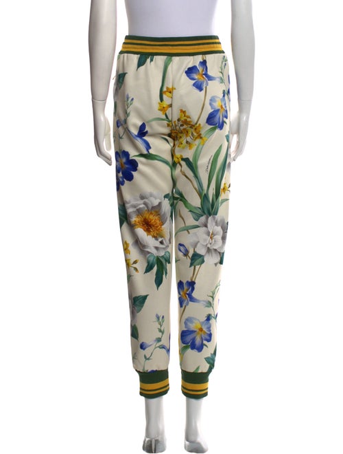 Dolce & Gabbana Floral Print Skinny Leg Pants