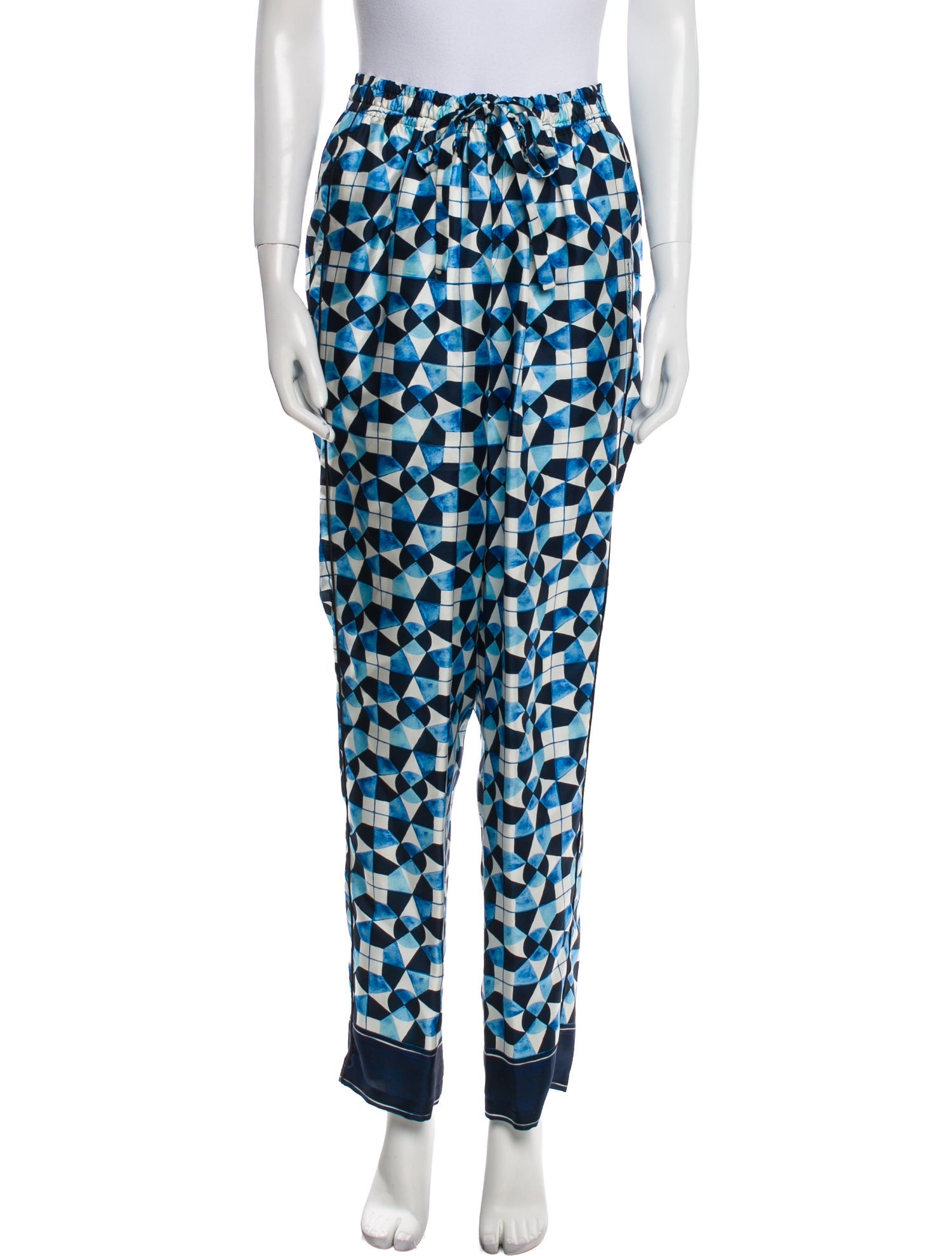 Dolce & Gabbana Silk Printed Sweatpants w/ Tags