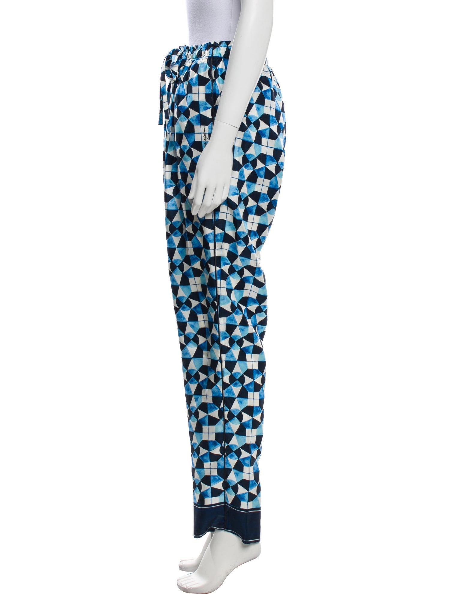 Dolce & Gabbana Silk Printed Sweatpants w/ Tags