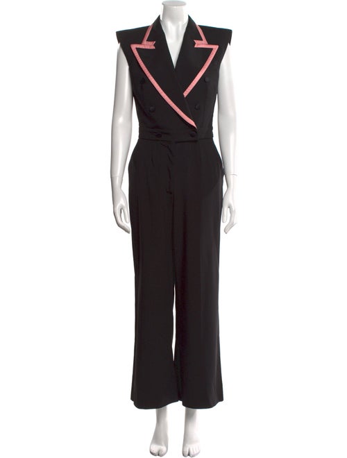 Dolce & Gabbana Virgin Wool V-Neck Jumpsuit