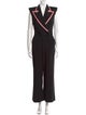 Dolce & Gabbana Virgin Wool V-Neck Jumpsuit