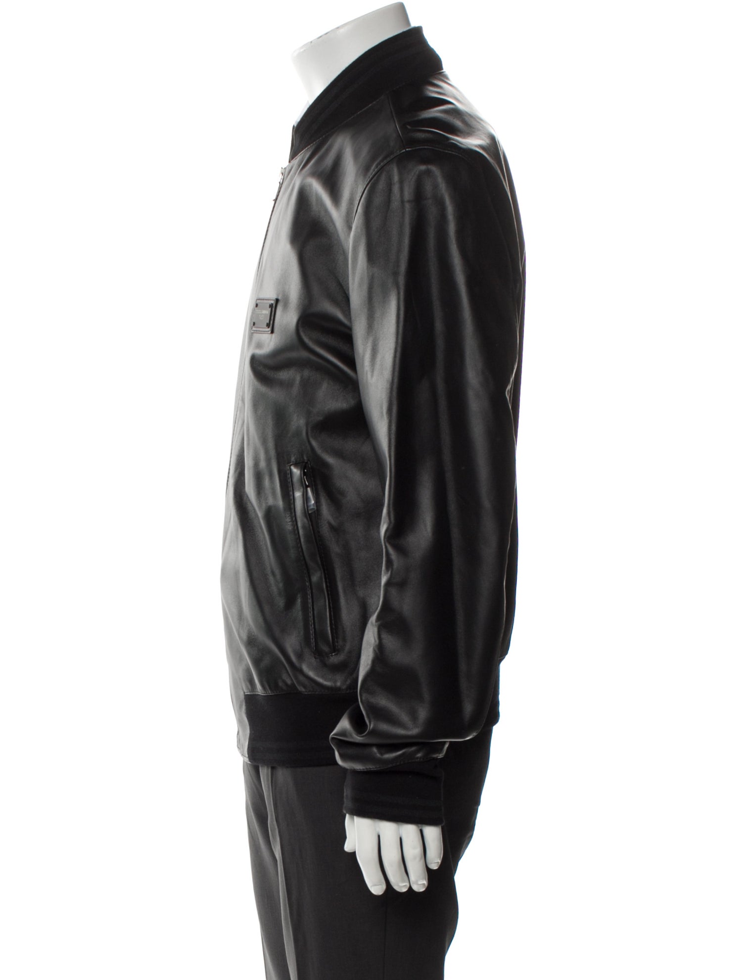 Dolce & Gabbana Lamb Leather Bomber Jacket w/ Tags