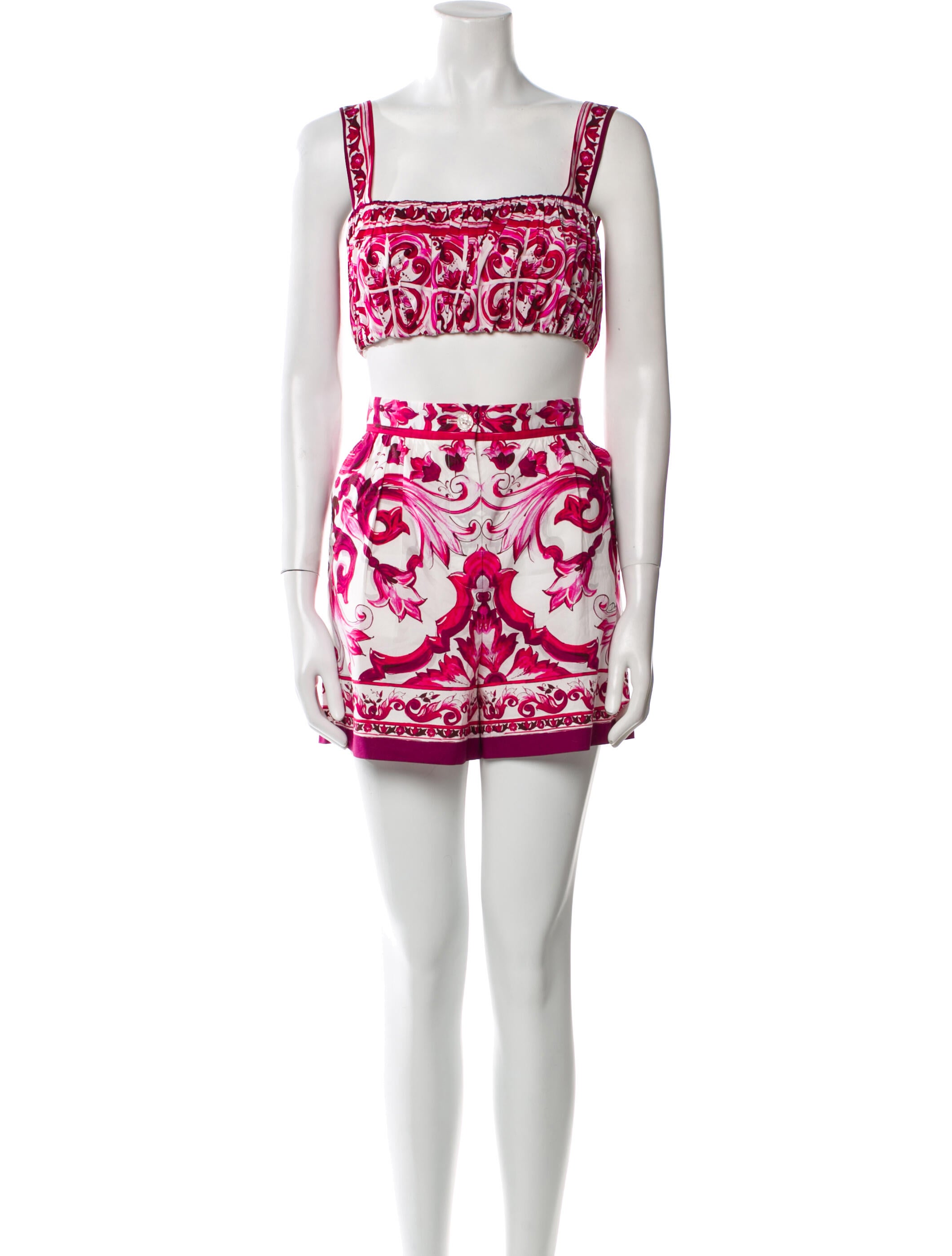 Dolce & Gabbana Silk Printed Short Set