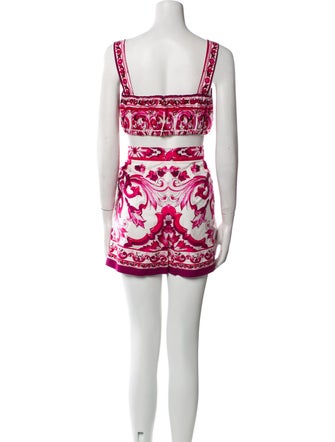 Dolce & Gabbana Silk Printed Short Set