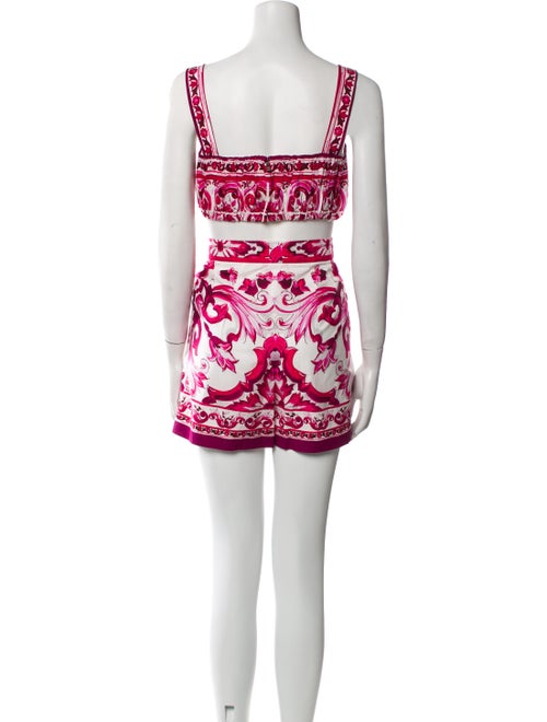 Dolce & Gabbana Silk Printed Short Set