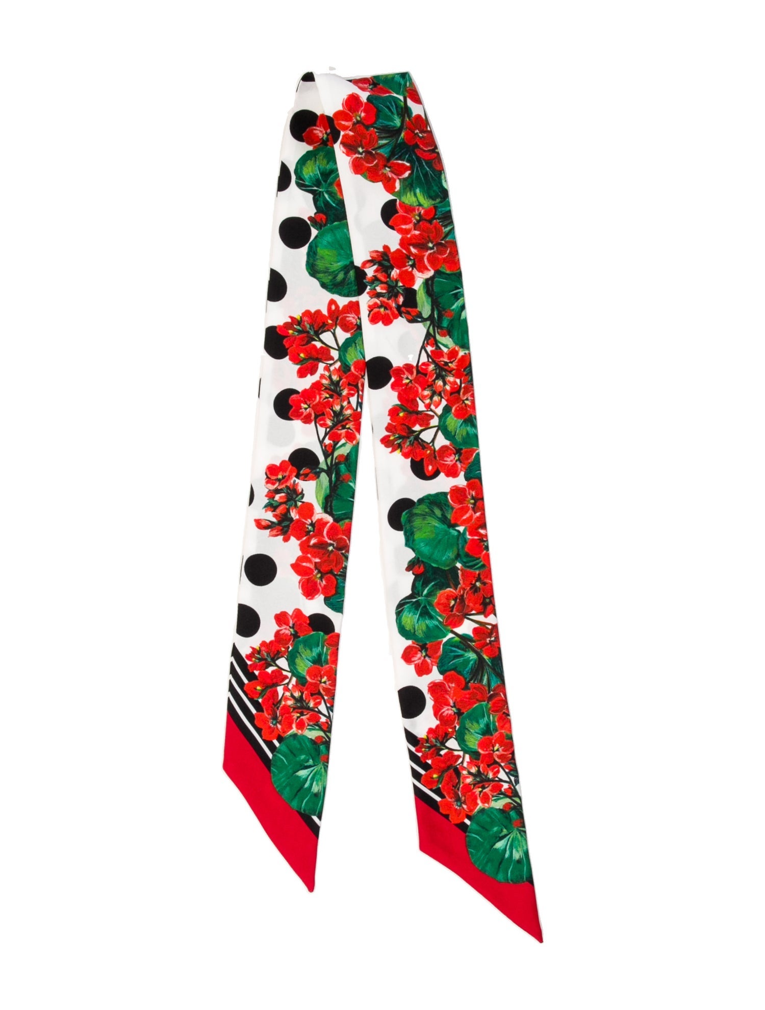Dolce & Gabbana Silk Floral Print Scarf