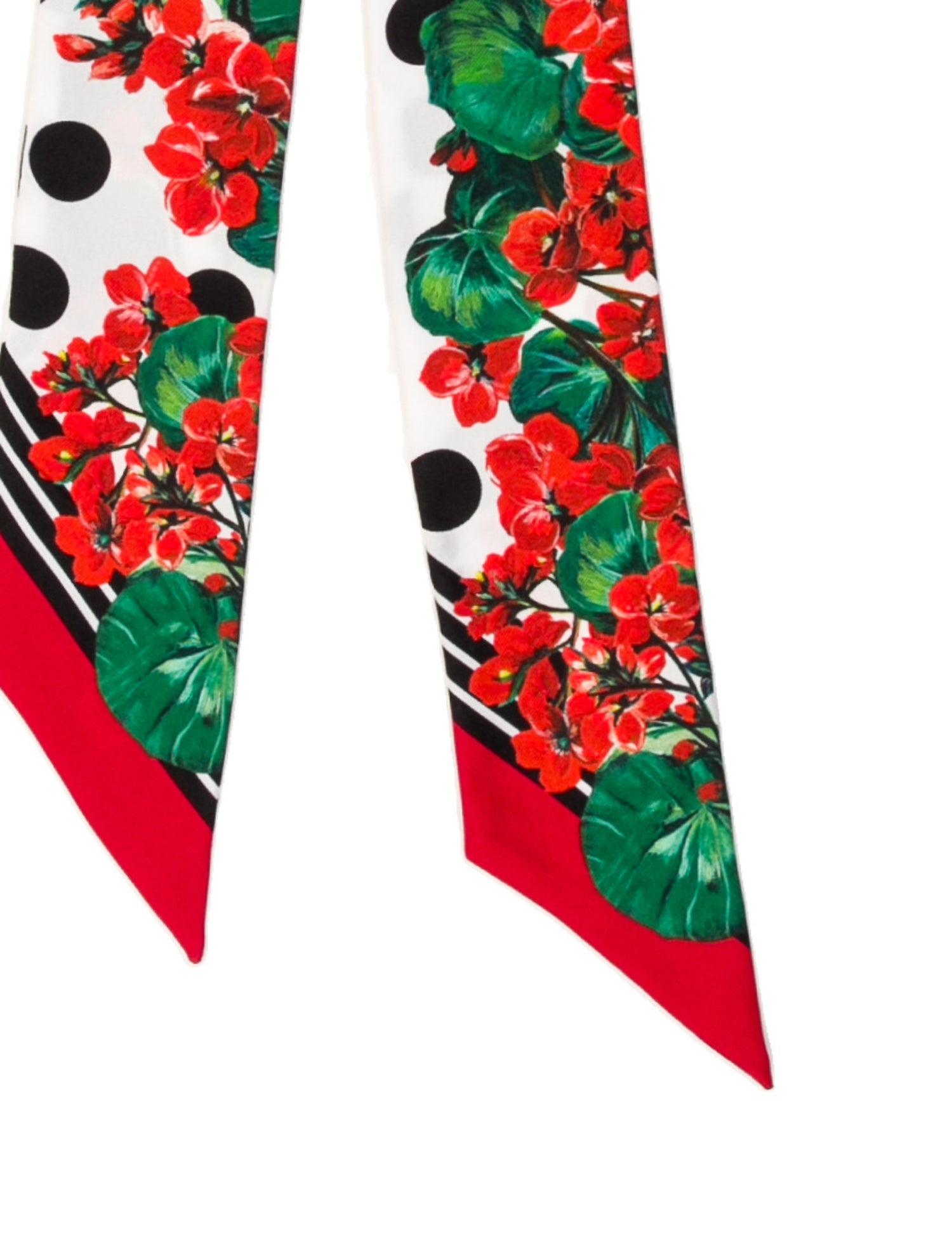 Dolce & Gabbana Silk Floral Print Scarf