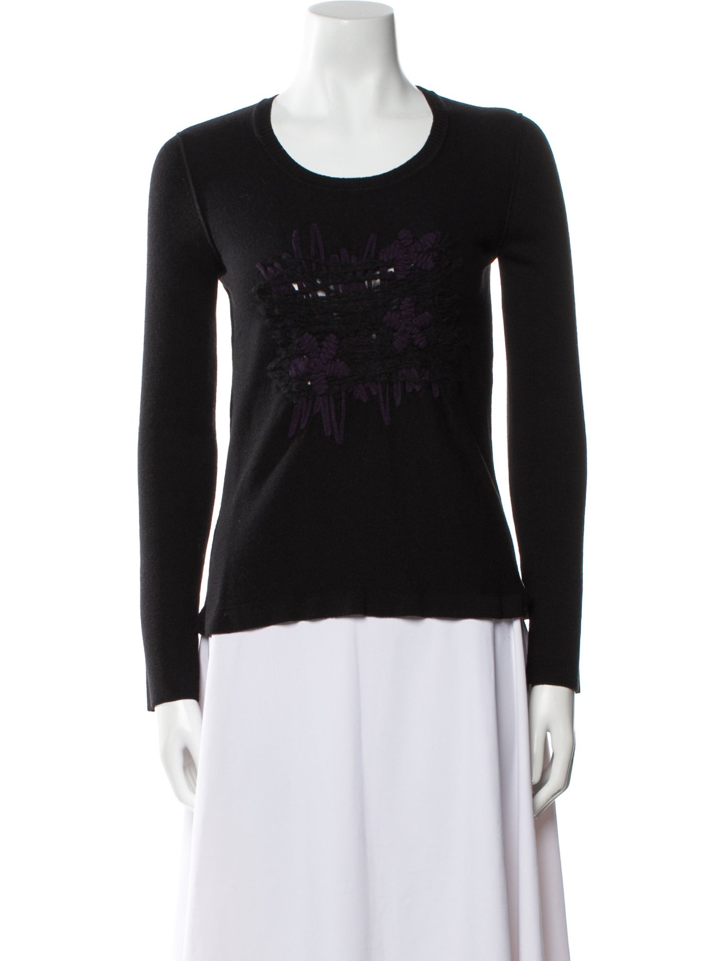 Dolce & Gabbana Wool Scoop Neck Sweater