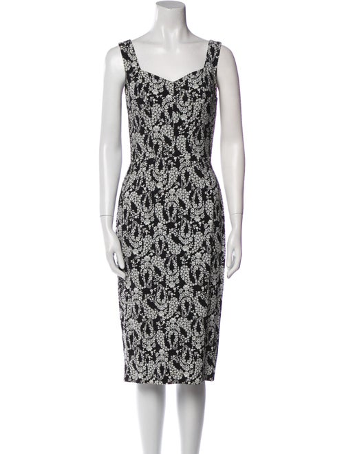Dolce & Gabbana Printed Midi Length Dress