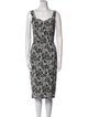 Dolce & Gabbana Printed Midi Length Dress