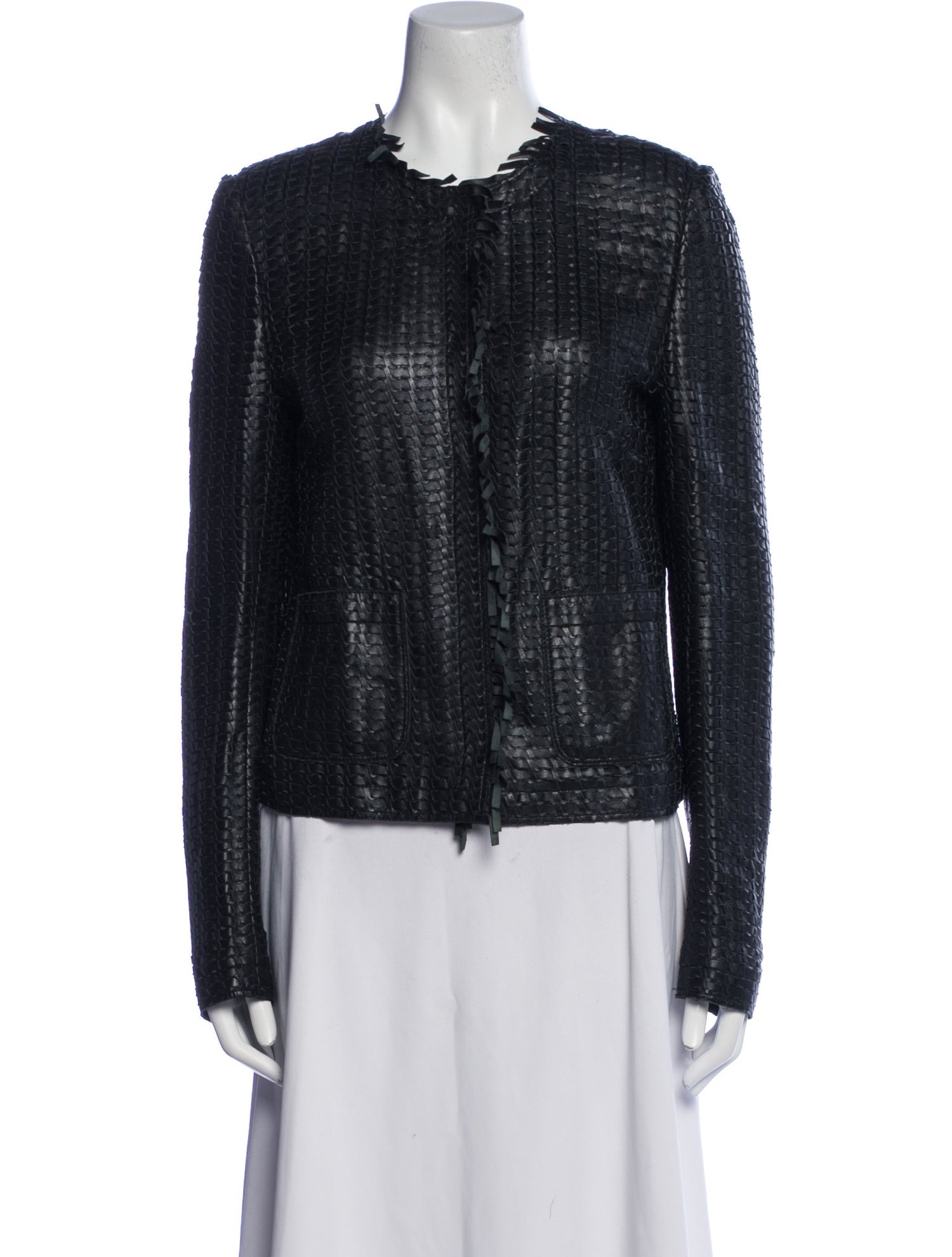 Dolce & Gabbana Leather Evening Jacket