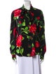Dolce & Gabbana Silk Floral Print Blouse