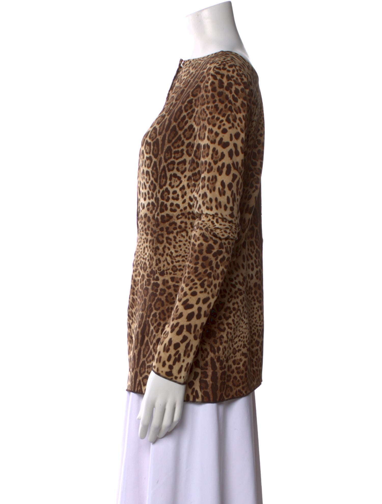 Dolce & Gabbana Silk Animal Print Tunic