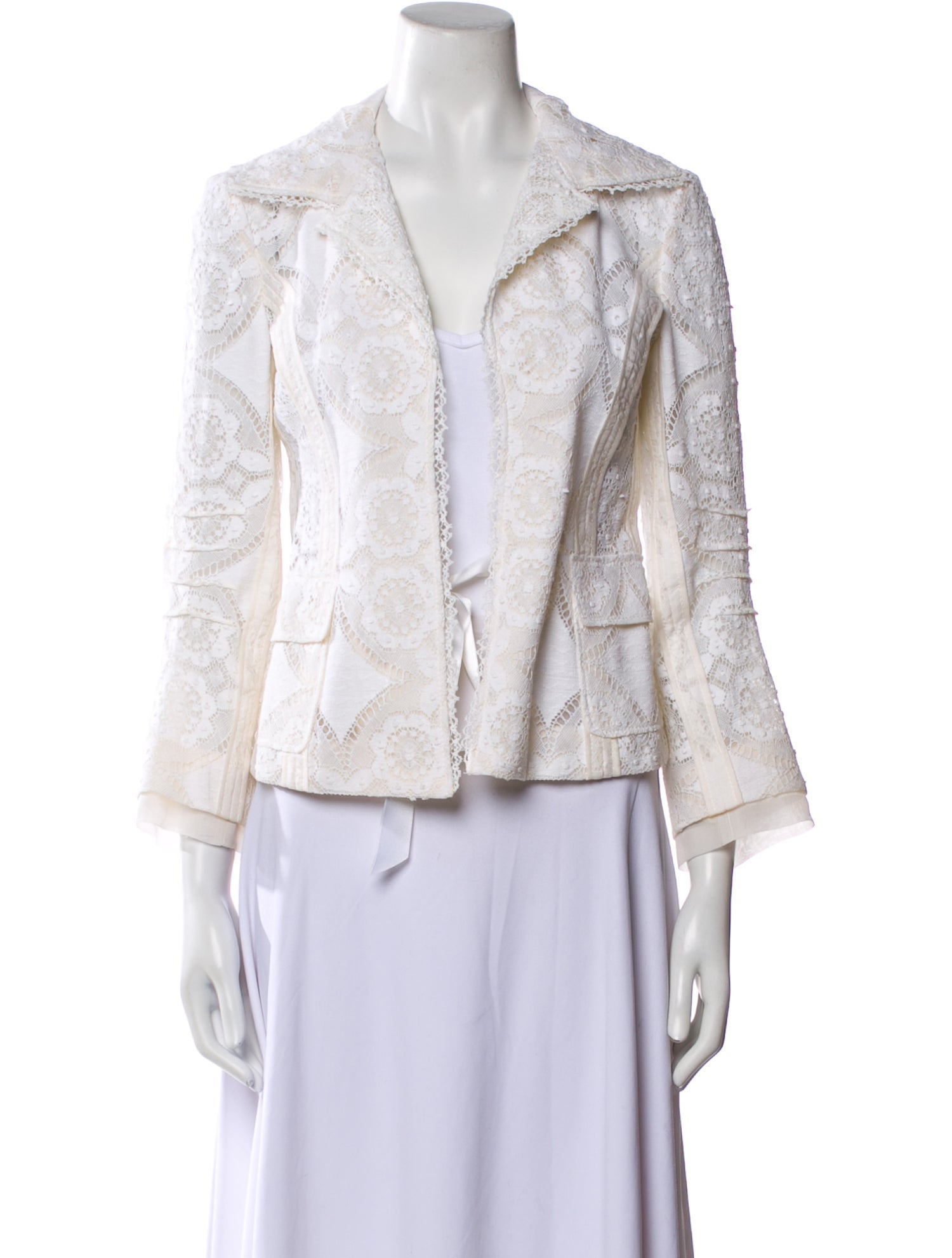 Dolce & Gabbana Vintage Lace Pattern Evening Jacket