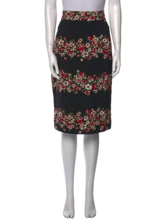 Dolce & Gabbana Floral Print Knee-Length Skirt