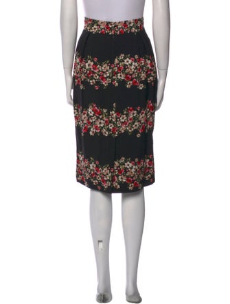 Dolce & Gabbana Floral Print Knee-Length Skirt