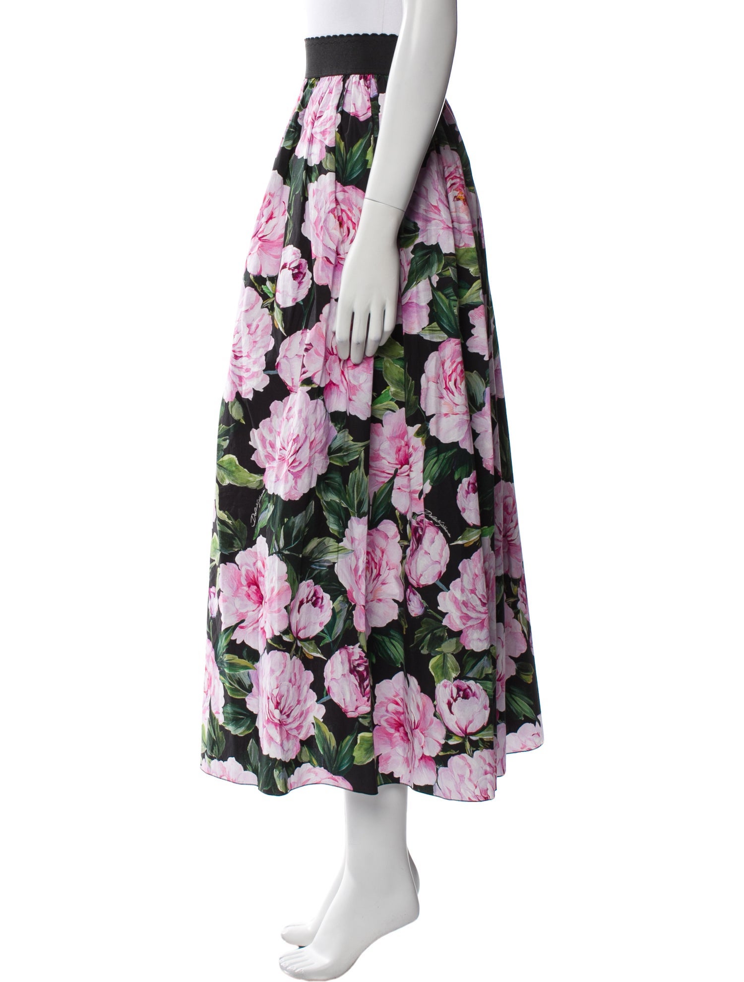 Dolce & Gabbana Floral Print Long Skirt