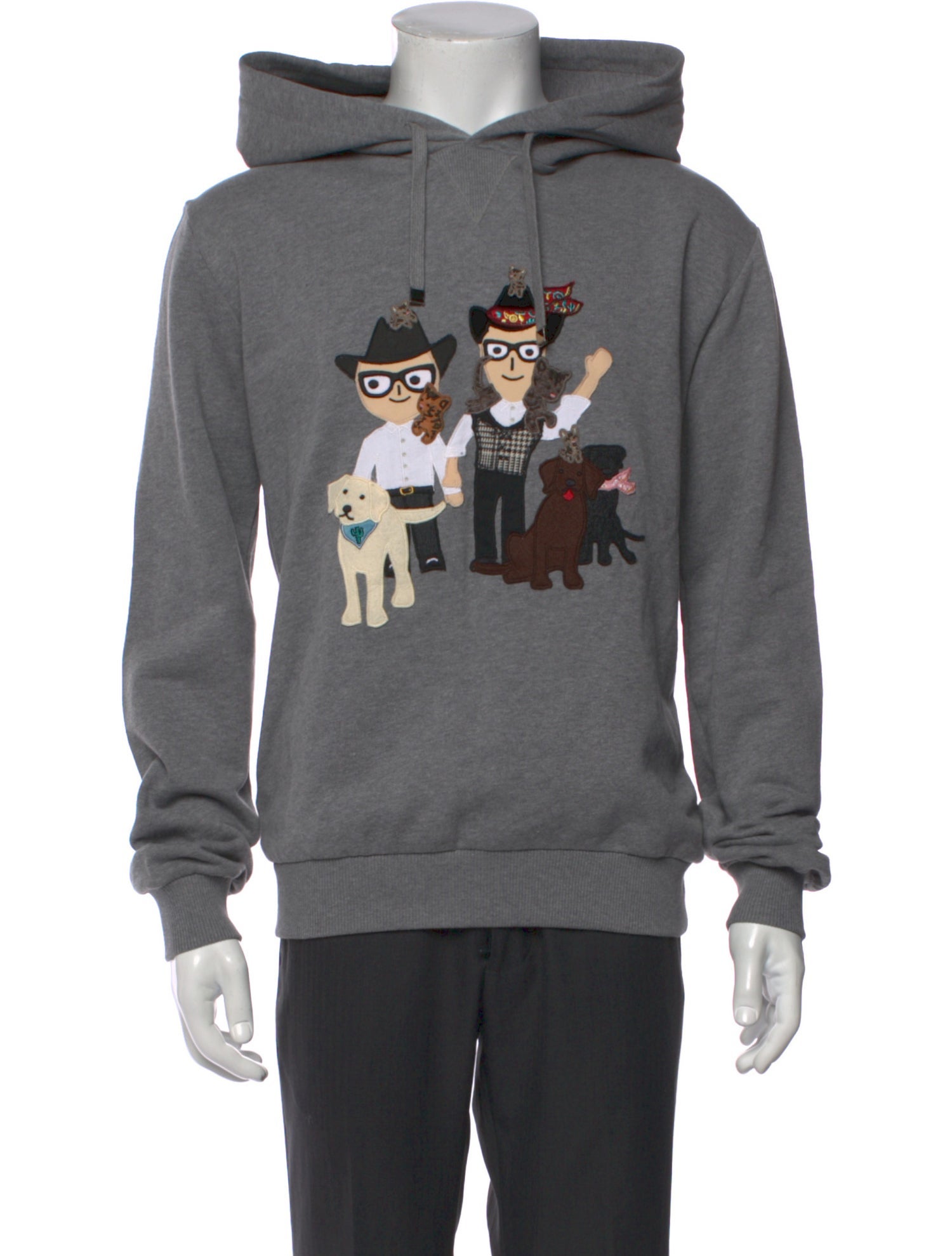 Dolce & Gabbana Graphic Print Crew Neck Hoodie w/ Tags