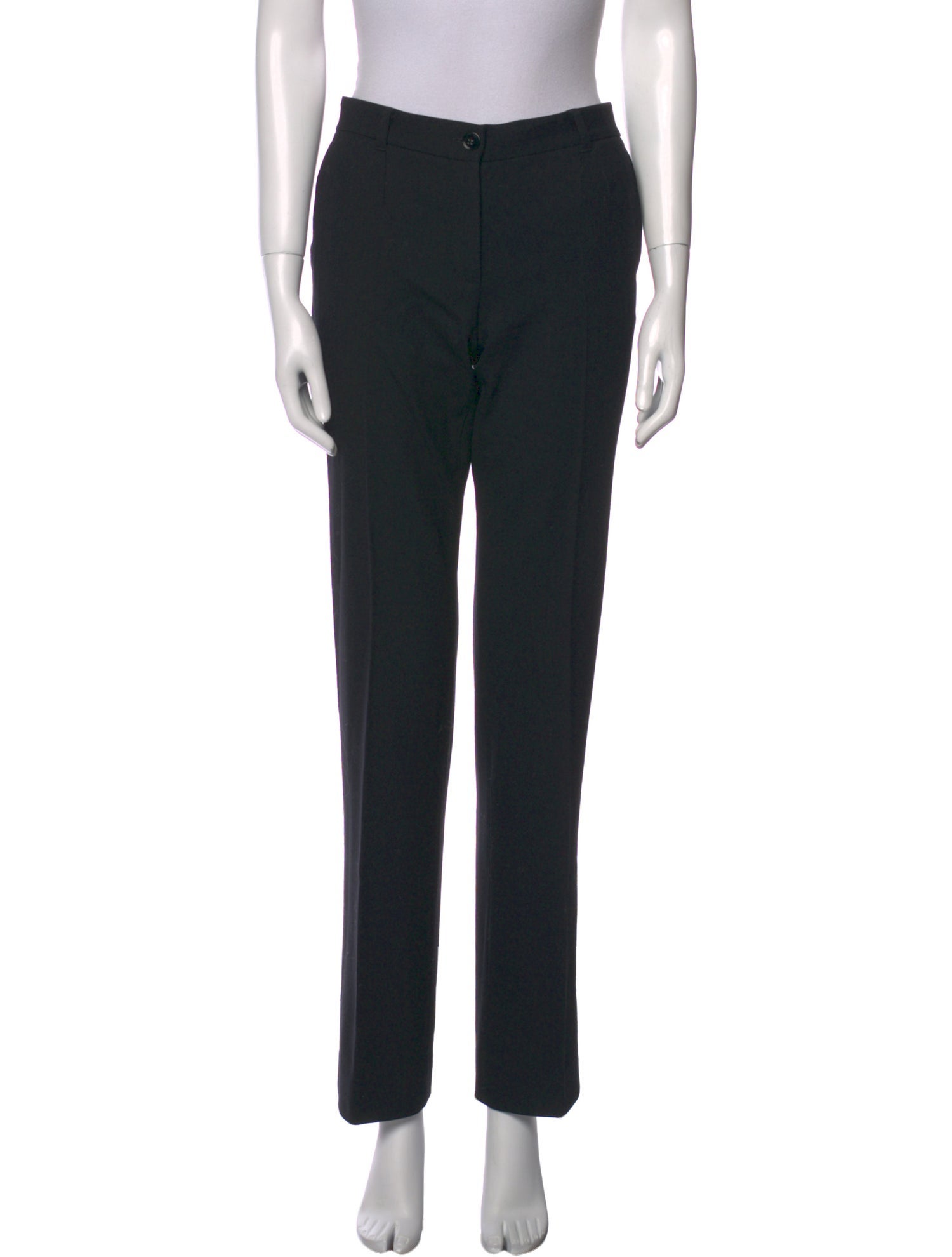Dolce & Gabbana Virgin Wool Straight Leg Pants