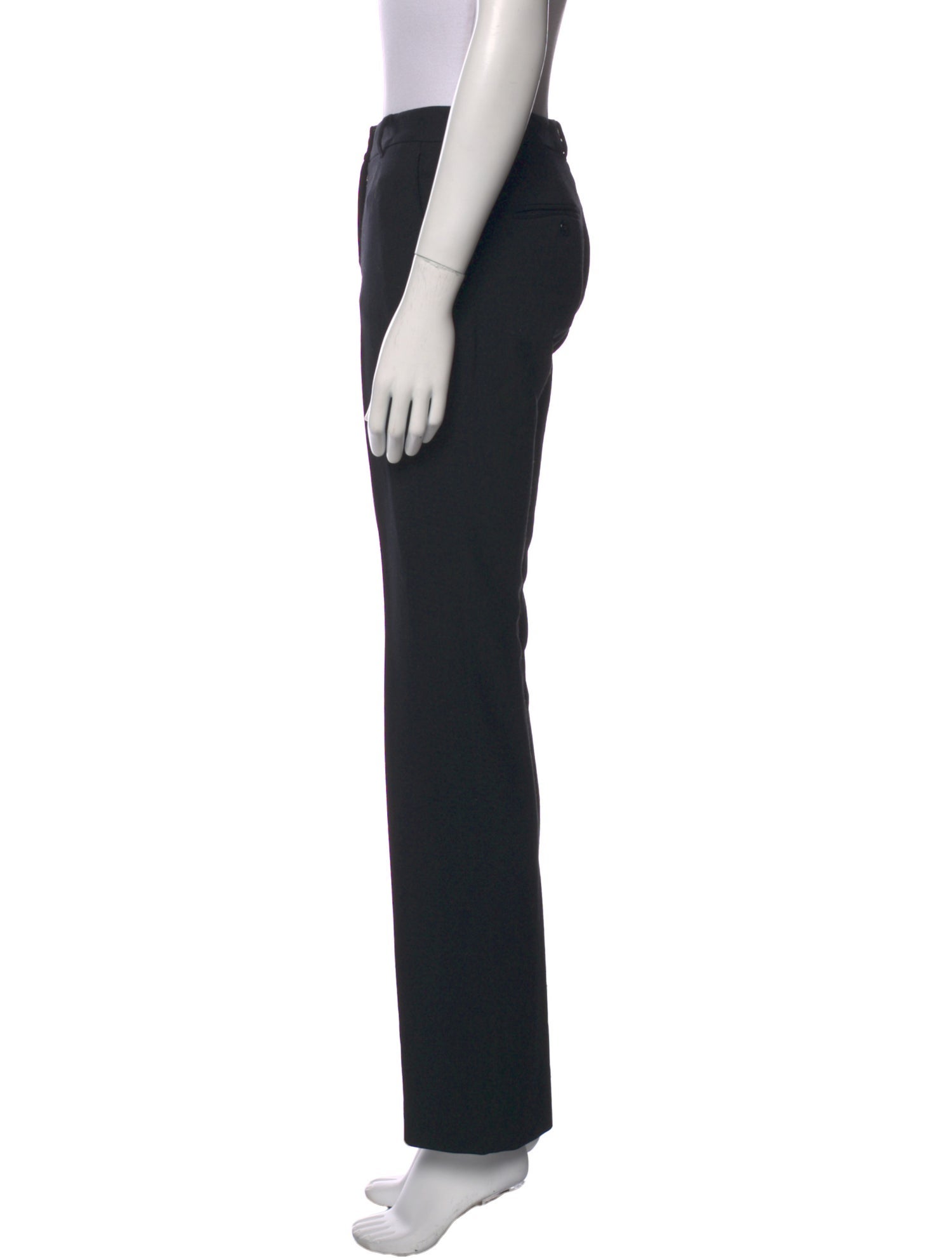 Dolce & Gabbana Virgin Wool Straight Leg Pants