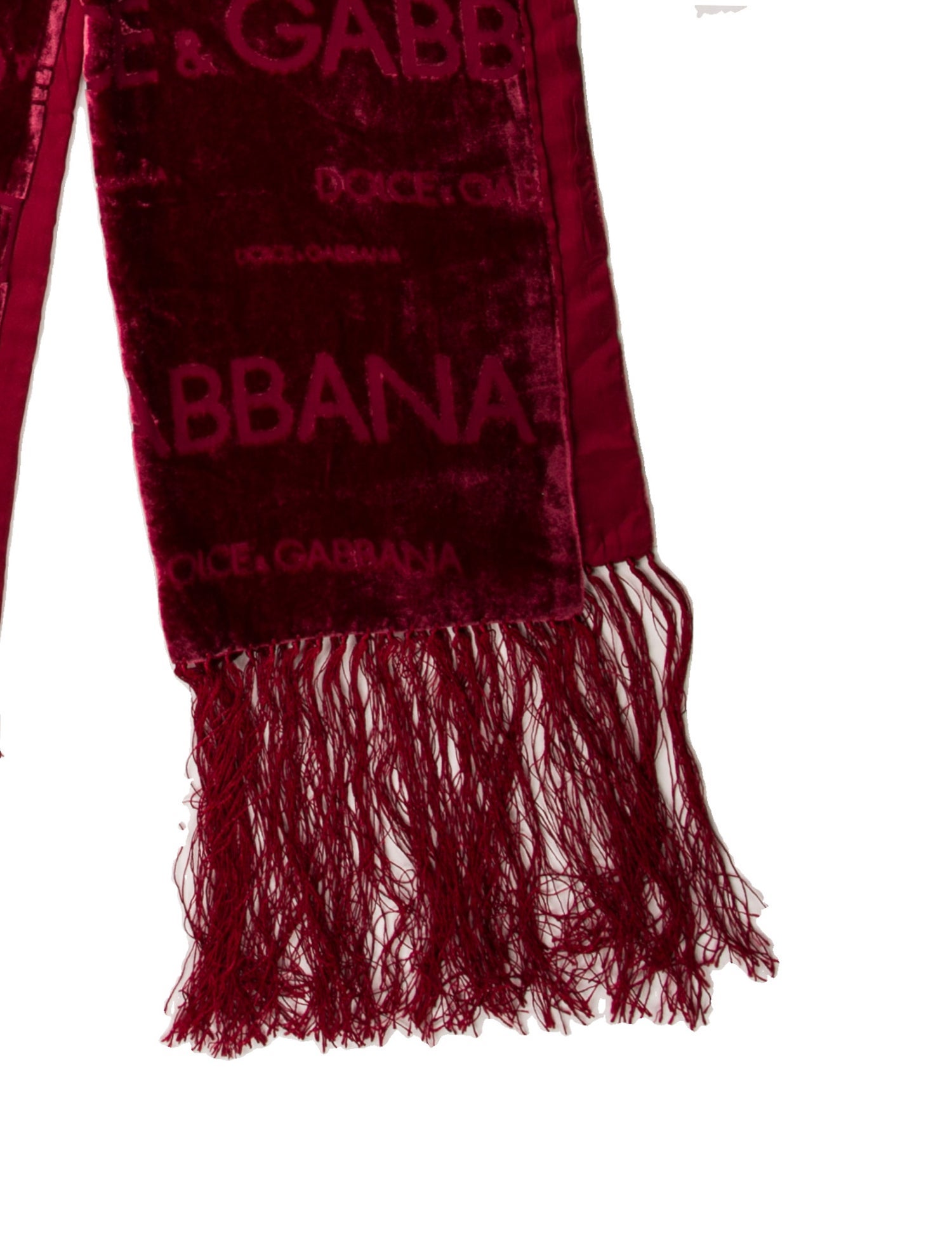 Dolce & Gabbana Velvet Printed Scarf
