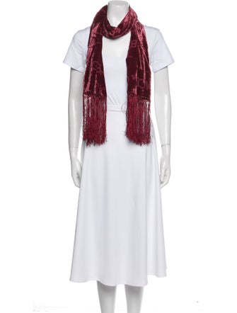 Dolce & Gabbana Velvet Printed Scarf