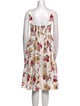 Dolce & Gabbana Floral Print Knee-Length Dress