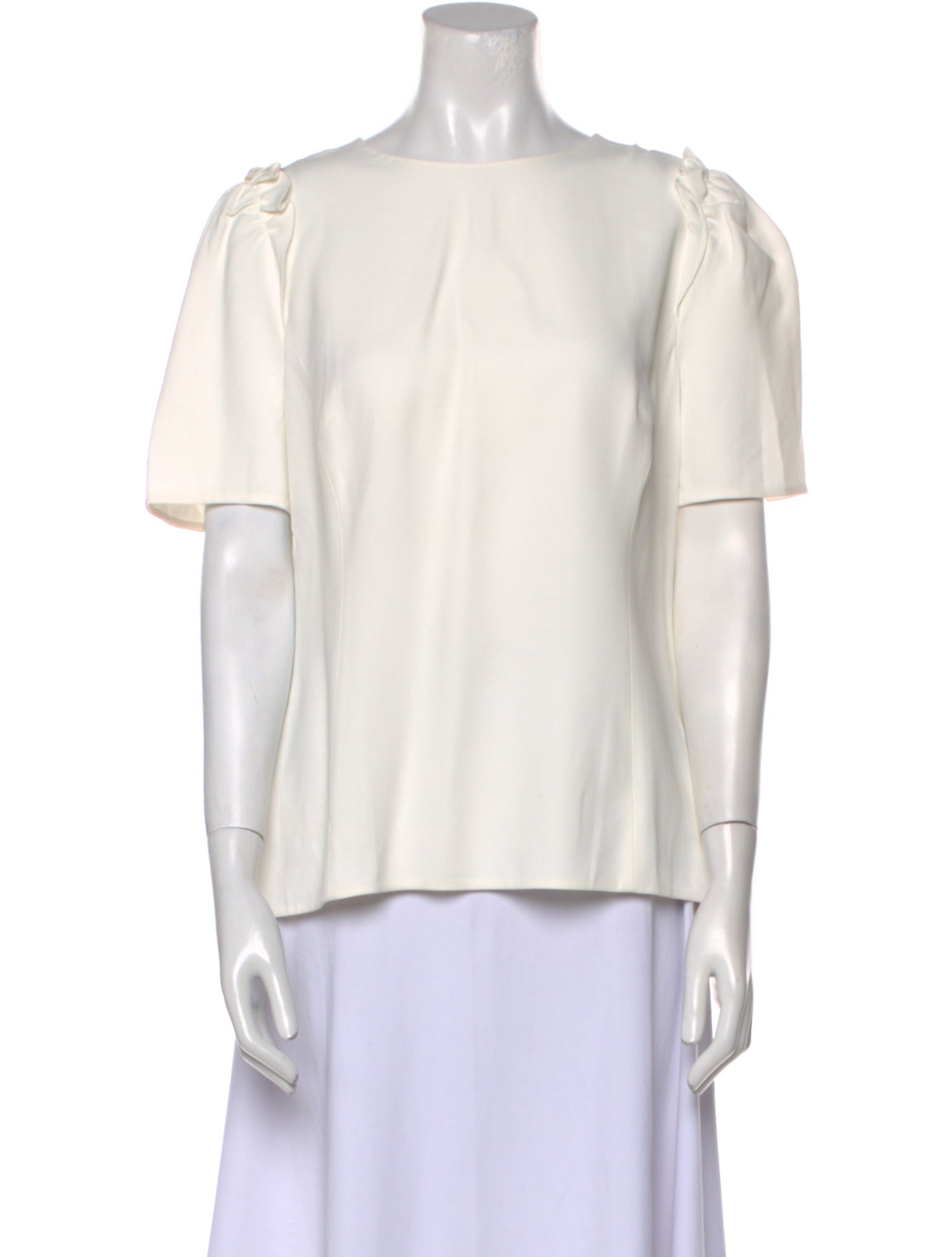 Dolce & Gabbana Silk Bateau Neckline Blouse