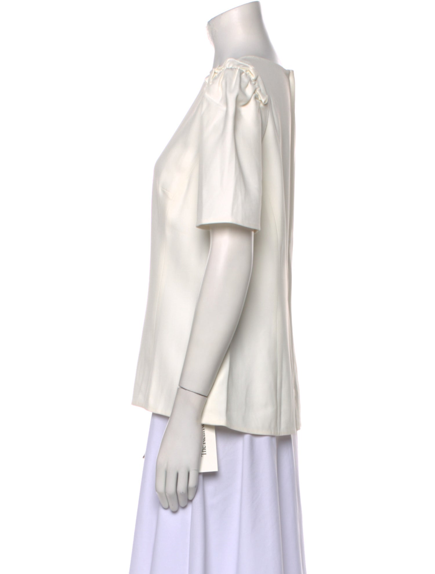 Dolce & Gabbana Silk Bateau Neckline Blouse