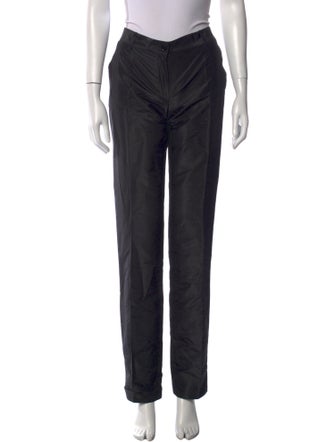 Dolce & Gabbana Silk Straight Leg Pants