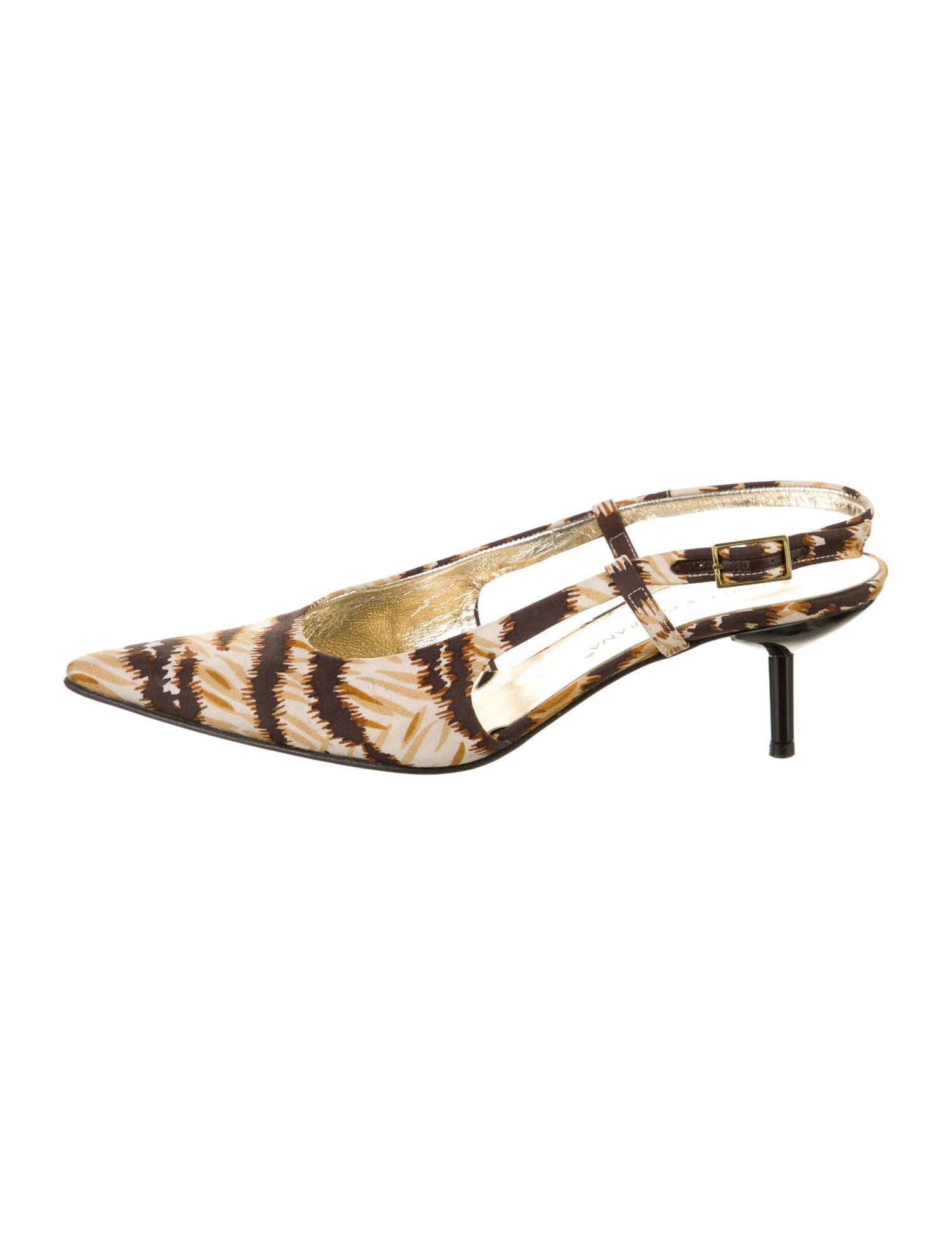 Dolce & Gabbana Printed Slingback Pumps