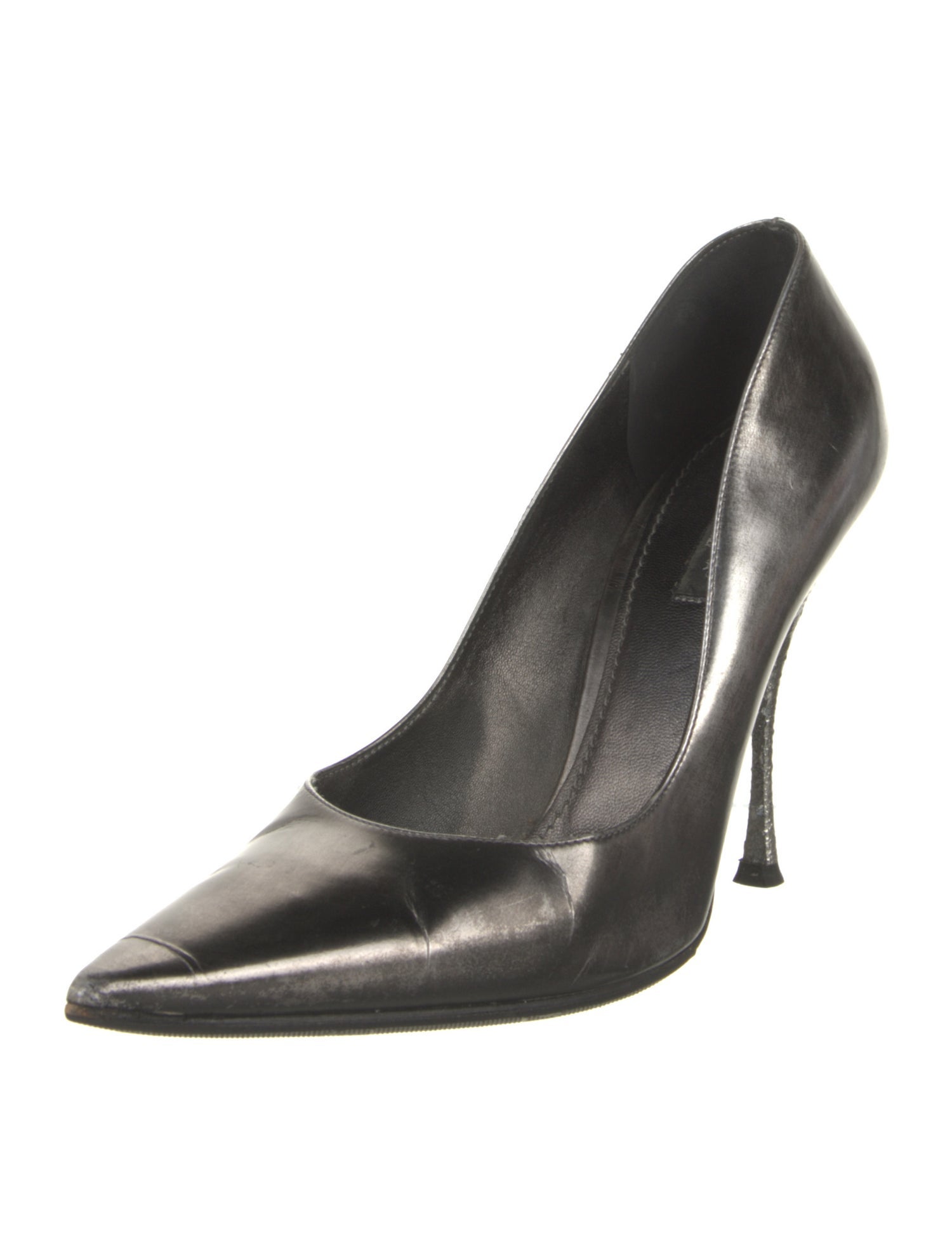 Dolce & Gabbana Leather Distressed Accents Pumps