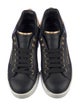 Dolce & Gabbana Faux Pearl Accents Leather Sneakers