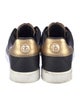 Dolce & Gabbana Faux Pearl Accents Leather Sneakers