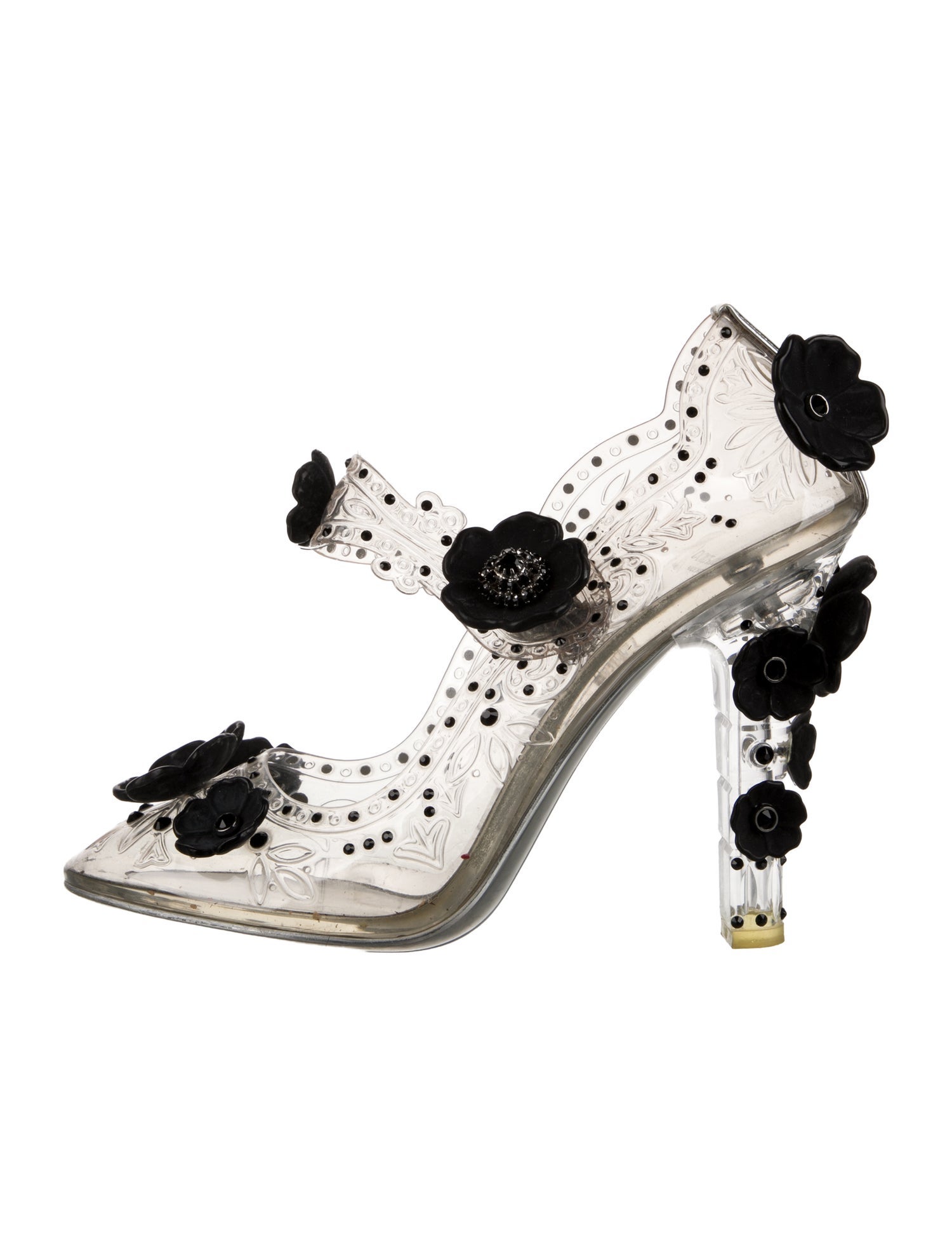 Dolce & Gabbana PVC Crystal Embellishments Pumps