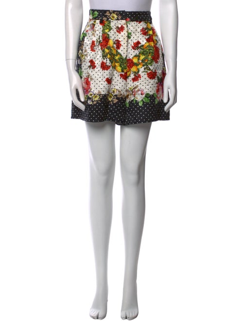 Dolce & Gabbana Floral Print Mini Shorts