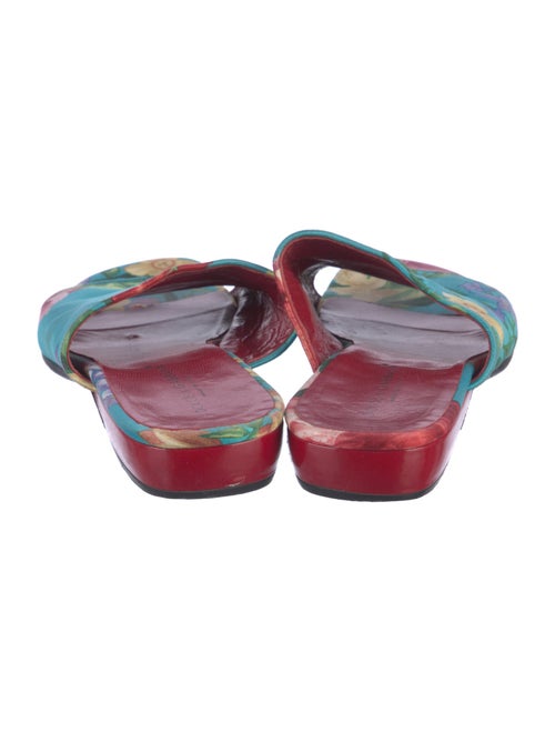 Dolce & Gabbana Silk Floral Print Mules