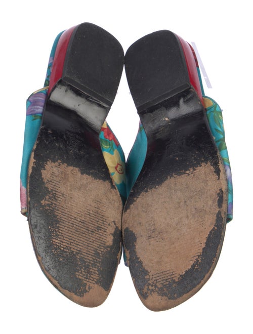 Dolce & Gabbana Silk Floral Print Mules