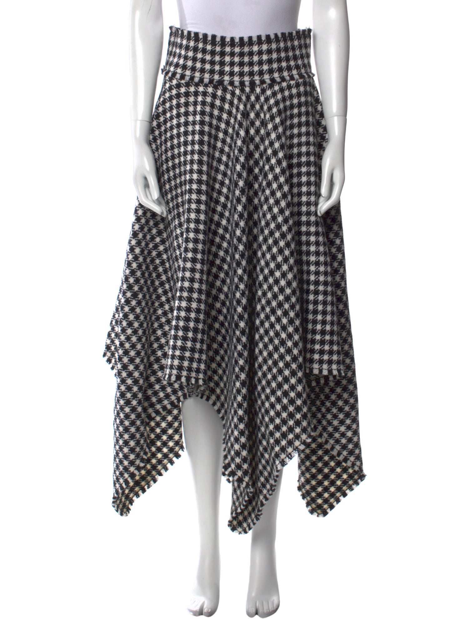 Dolce & Gabbana Virgin Wool Midi Length Skirt