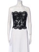 Dolce & Gabbana Lace Strapless Crop Top