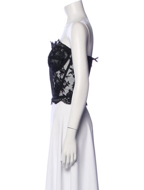 Dolce & Gabbana Lace Strapless Crop Top