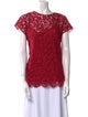 Dolce & Gabbana Lace Bateau Neckline Top