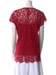 Dolce & Gabbana Lace Bateau Neckline Top